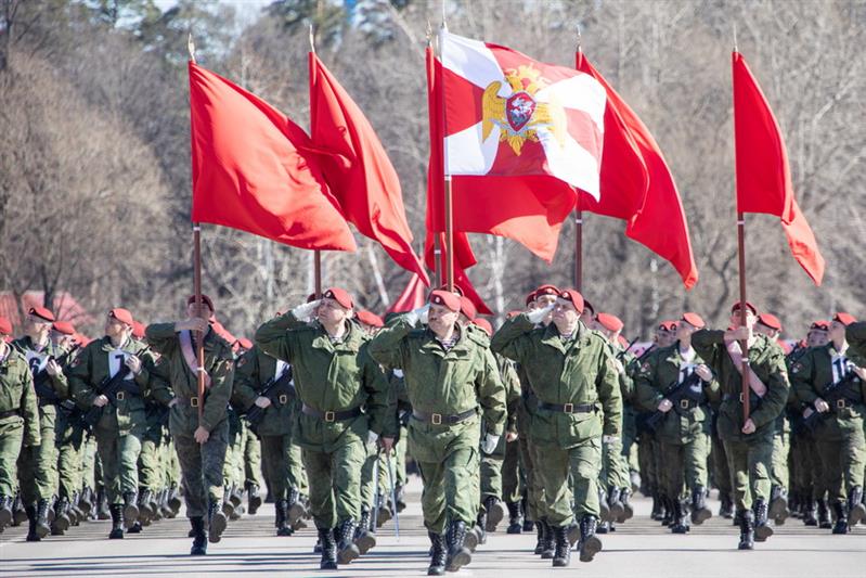 Парадная тренировка Росгвардии