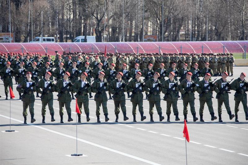 Парадная тренировка Росгвардии
