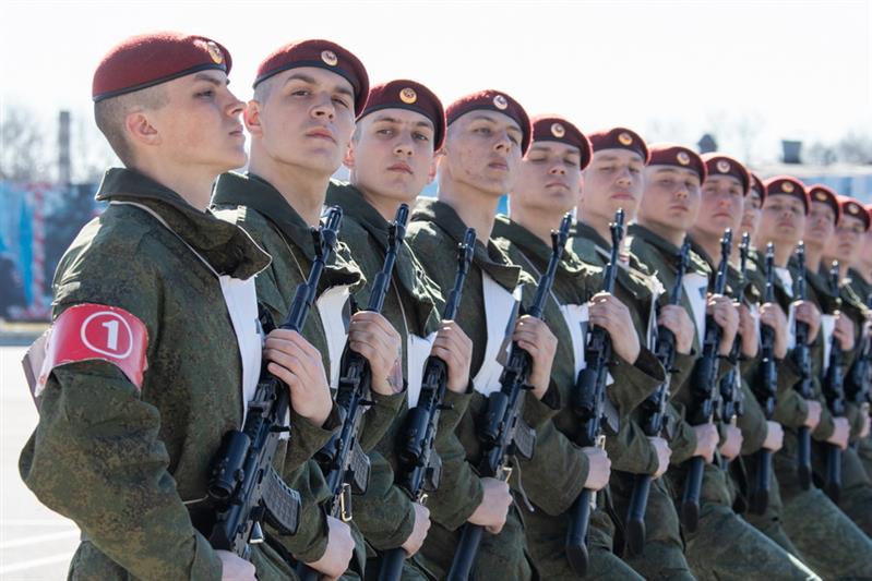 Парадная тренировка Росгвардии