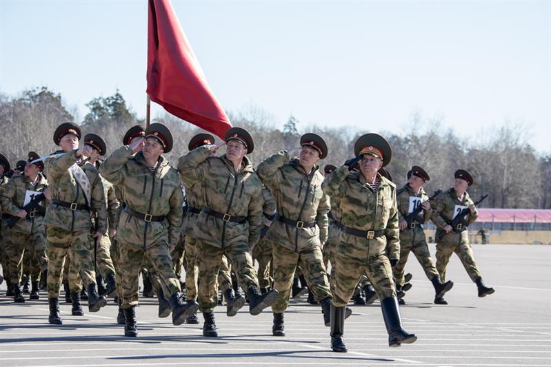 Парадная тренировка Росгвардии