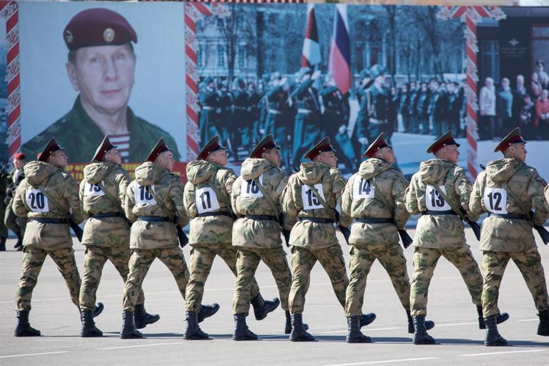 Парадная тренировка Росгвардии