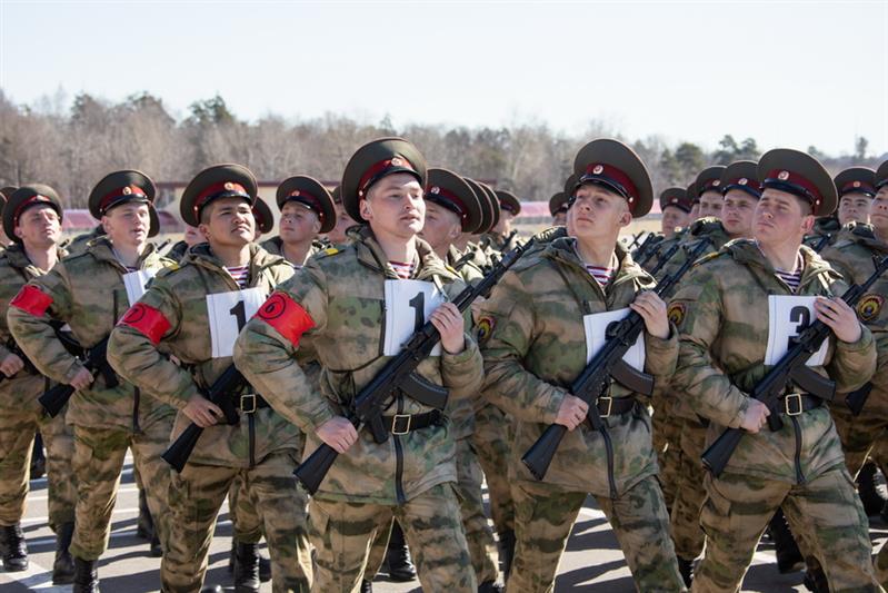 Парадная тренировка Росгвардии