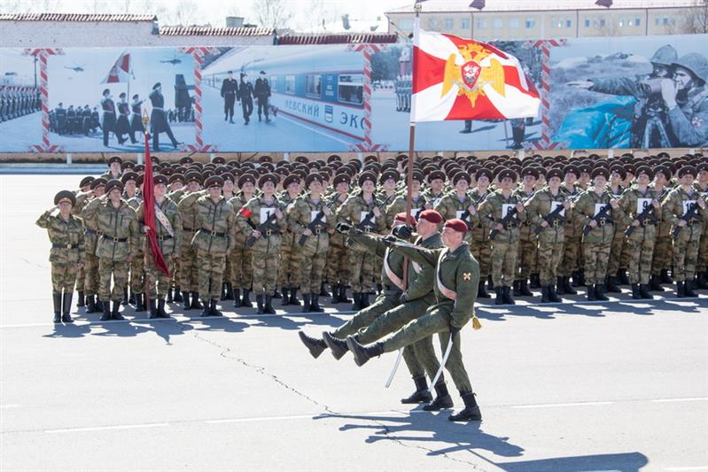 Парадная тренировка Росгвардии