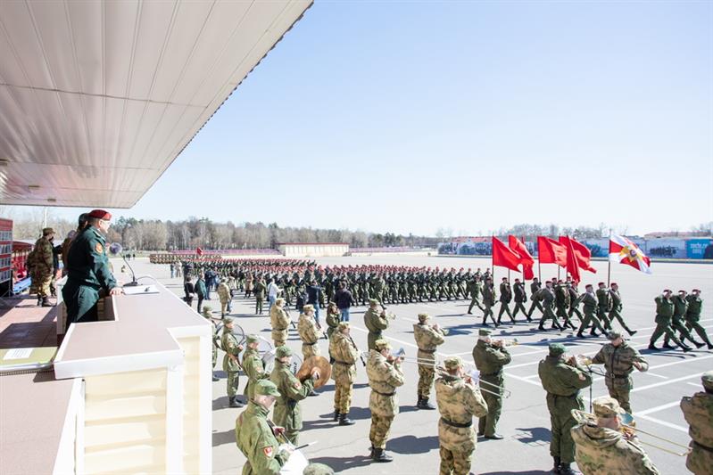 Парадная тренировка Росгвардии