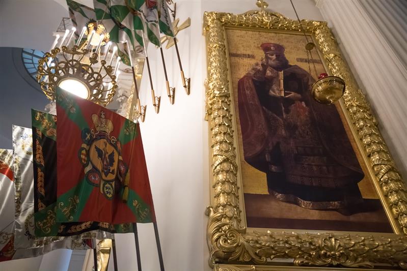 Молебен в соборе Лейб-гвардии Измайловского полка