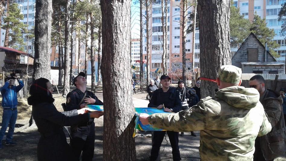 В Томске альпинист и сотрудники Росгвардии спасли домашнее животное (фото, видео)