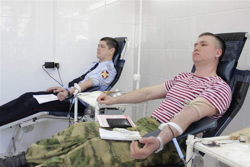 Чувашские росгвардейцы приняли участие в донорской акции
