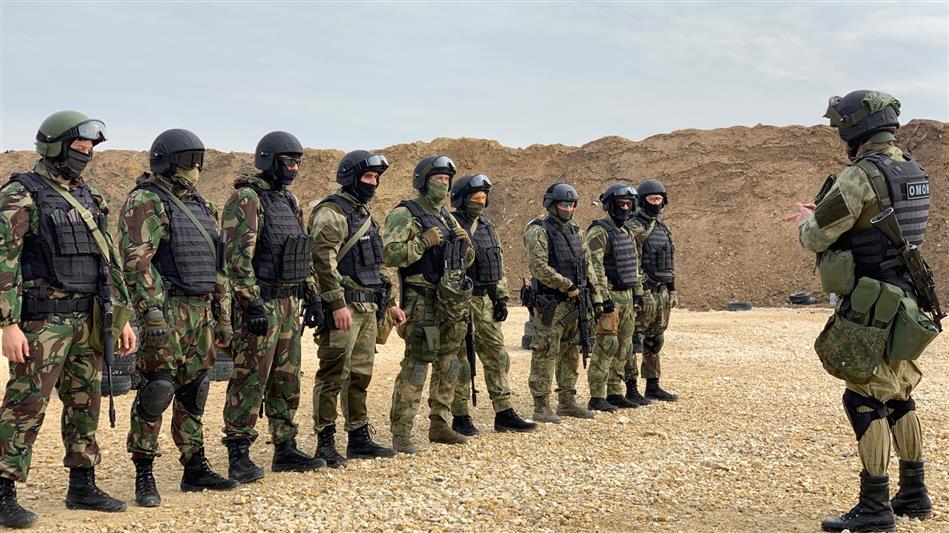 Рязанский ОМОН проводит полевой выход