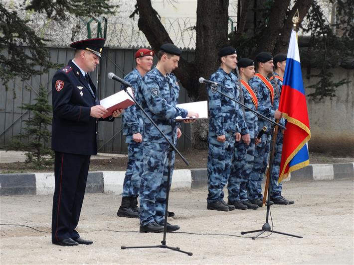 Сотрудники крымского ОМОН «Беркут» отмечают 27-летие отряда