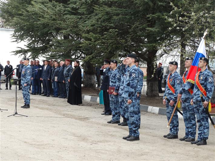 Сотрудники крымского ОМОН «Беркут» отмечают 27-летие отряда