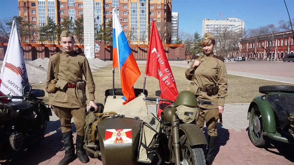 На Дальнем Востоке продолжается автопробег Росгвардии «Вахта Памяти. Сыны Великой Победы» (фото)