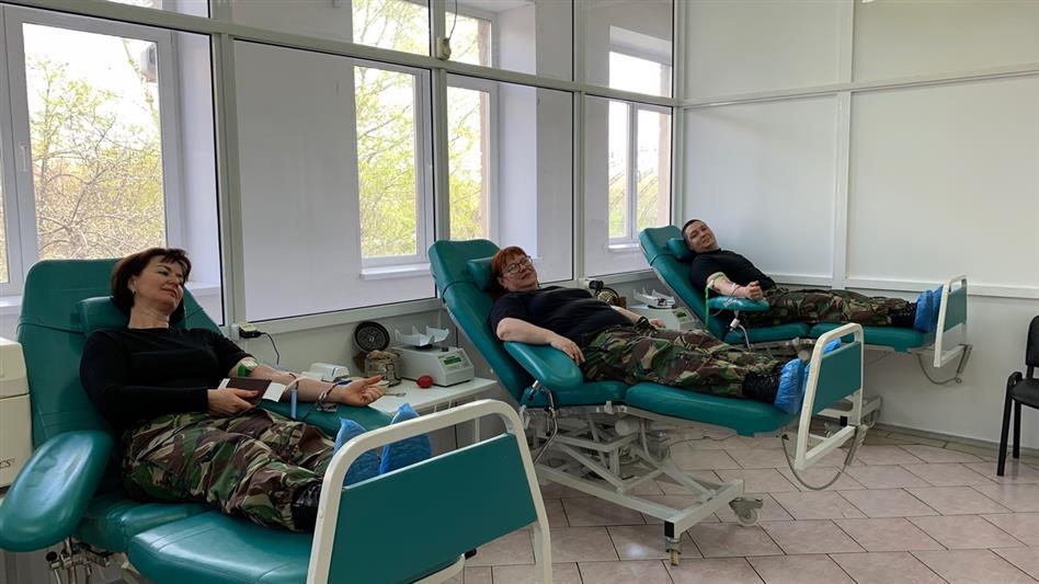 Военнослужащие и сотрудники рязанского областного управления Росгвардии в очередной раз стали донорами крови