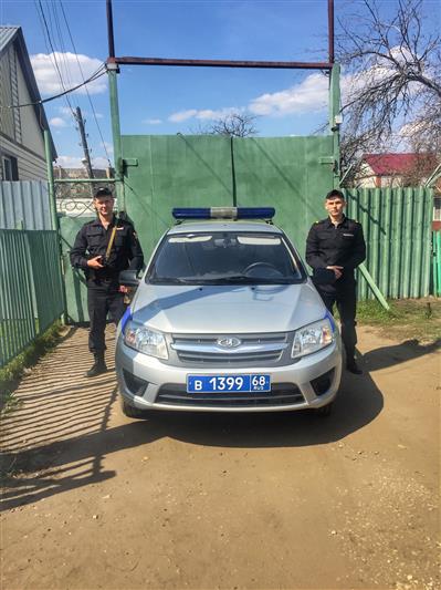  Нарядом вневедомственной охраны в Тамбовской области задержан  предполагаемый автоугонщик