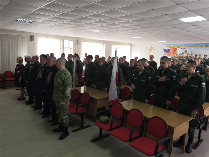 В Саратове состоялось чествование призывников, отправляющихся на службу в Росгвардию