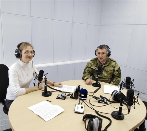 Офицер Росгвардии рассказал аудитории «Радио России - Курган» о проводимой ведомством военно-патриотическом работе  