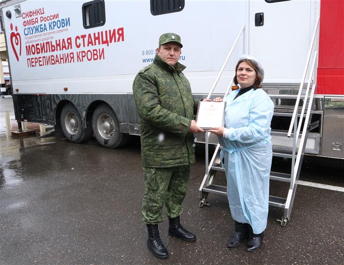 Пятигорские росгвардейцы сдали кровь в преддверии Национального дня донора 