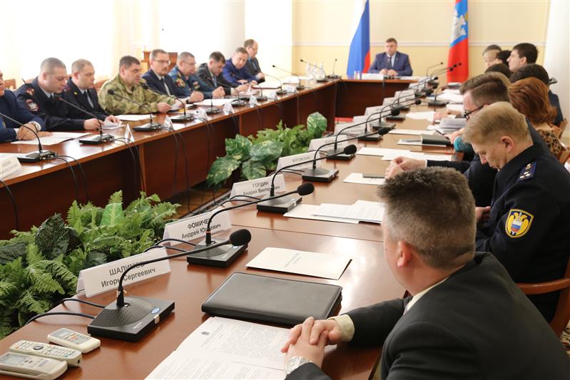 Начальник Управления Росгвардии по Орловской области принял участие в заседании межведомственной комиссии по профилактике правонарушений в регионе