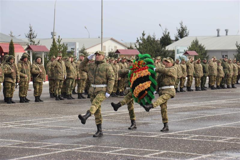 Военнослужащие оперативного полка грозненского соединения Росгвардии почтили память погибших товарищей