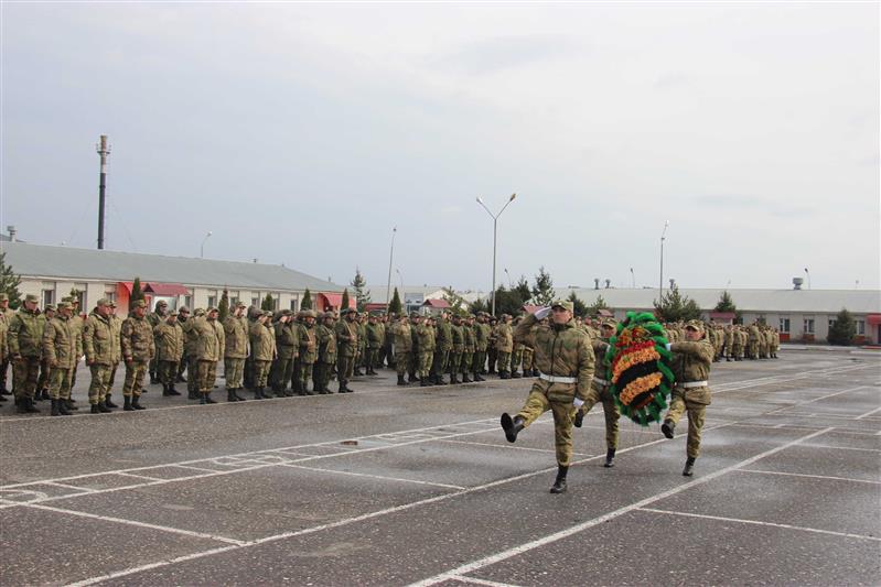 Военнослужащие оперативного полка грозненского соединения Росгвардии почтили память погибших товарищей