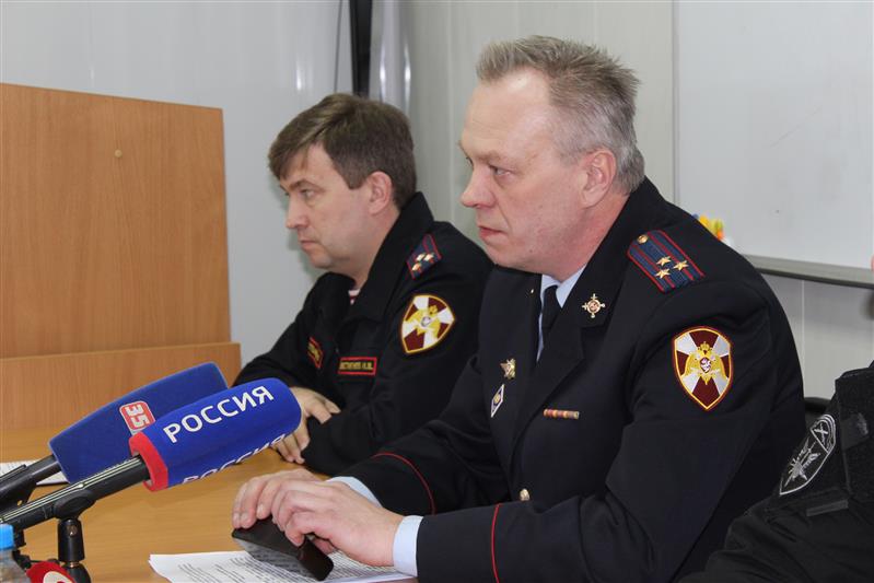 Начальник Управления Росгвардии по Вологодской области проинформировал журналистов о результатах деятельности подчиненных