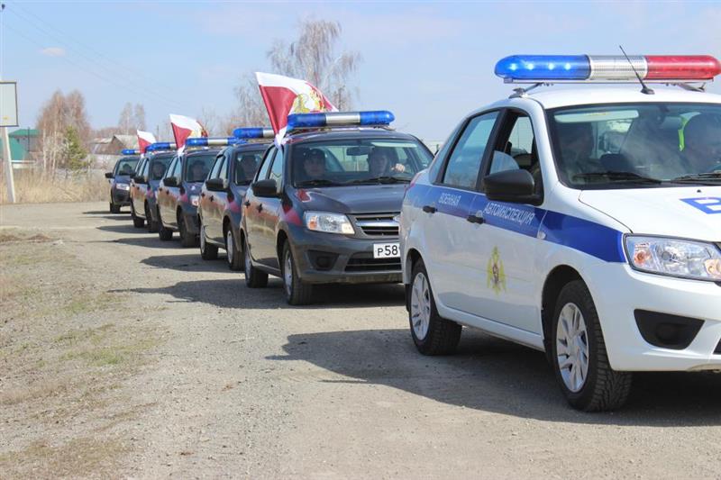 Города Южного Урала встретили участников автопробега Росгвардии «Вахта Памяти. Сыны Великой Победы» 