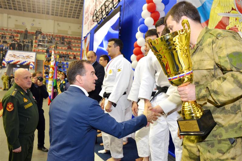 Дзюдоисты Южного округа Росгвардии одержали победу над сборной Краснодарского края