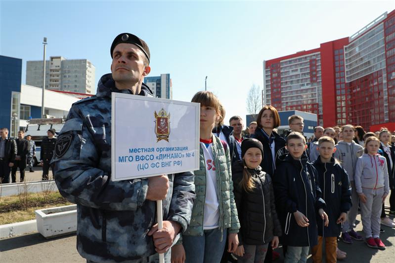 В Москве Росгвардия провела открытый спортивный праздник, посвященный 96-летию общества «Динамо» (видео)