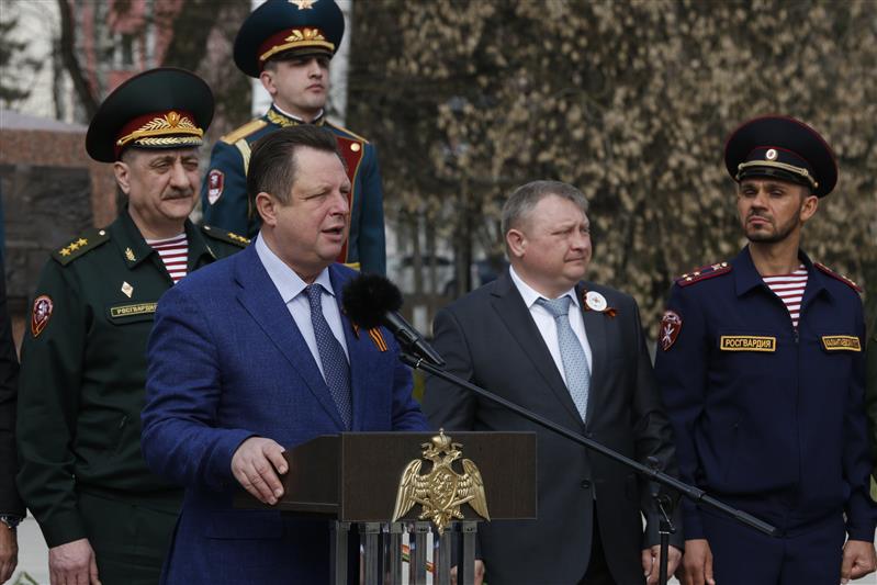 Колонна автопробега Росгвардии «Вахта Памяти. Сыны Великой Победы» посетила города Тверской области (фото)
