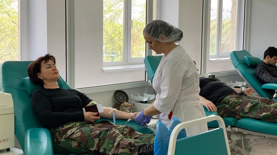 Военнослужащие и сотрудники рязанского областного управления Росгвардии в очередной раз стали донорами крови