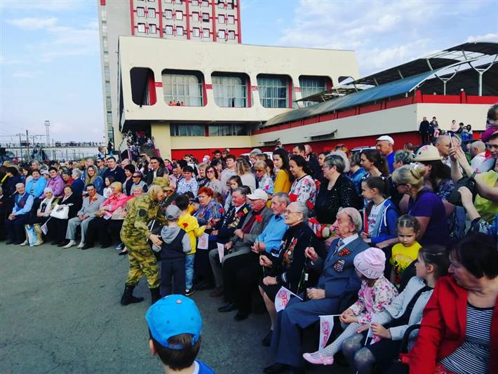 Военнослужащие Росгвардии приняли участие во встрече «Поезда Победы» В Липецке