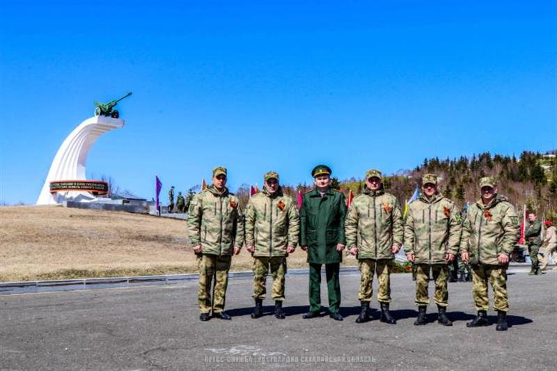 Сахалинские росгвардейцы присоединились к автопробегу «Вахта памяти. Сыны Великой Победы»