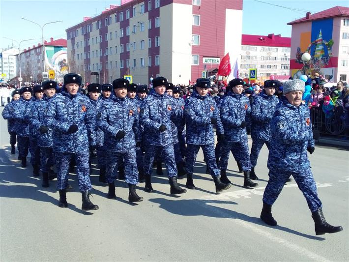 На Ямале росгвардейцы принимают активное  участие в праздничных мероприятиях Дня Победы