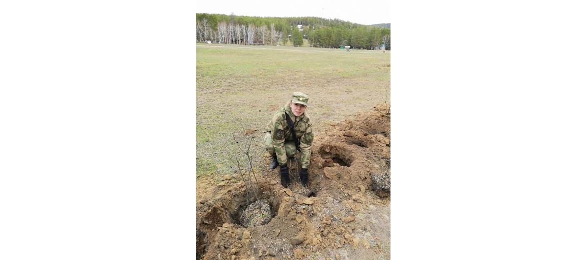 Росгвардейцы Бурятии присоединились к проекту «Зеленый город»