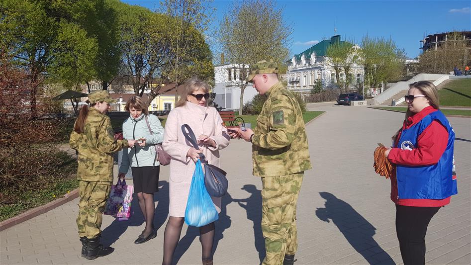 В Иванове росгвардейцы присоединились к Всероссийской акции «Георгиевская ленточка»