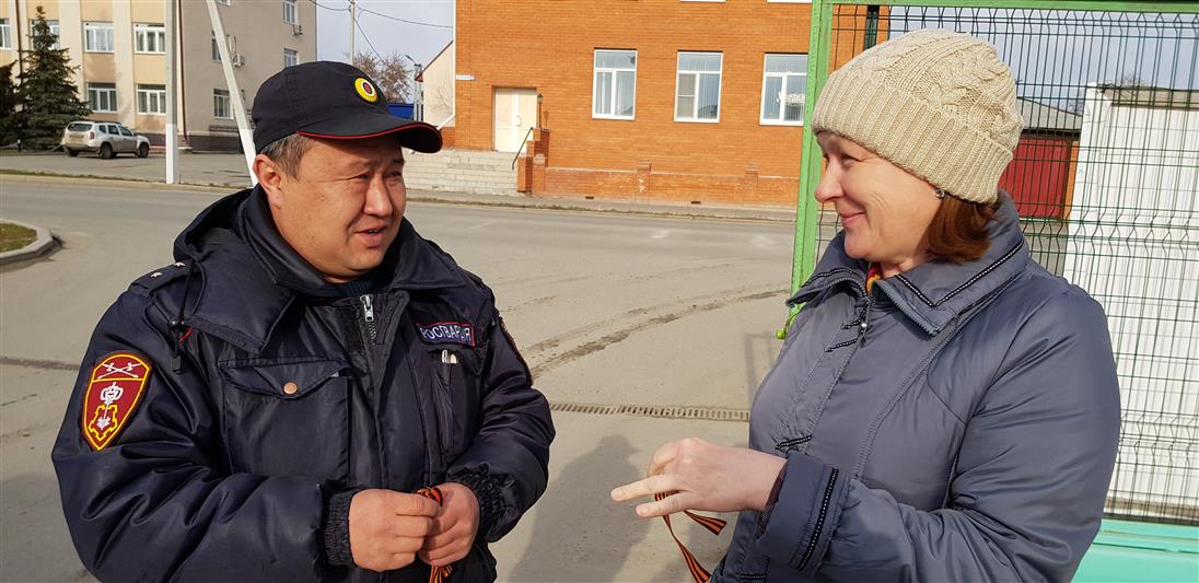 В Тюменской области росгвардейцы присоединились к Всероссийской акции «Георгиевская ленточка».
