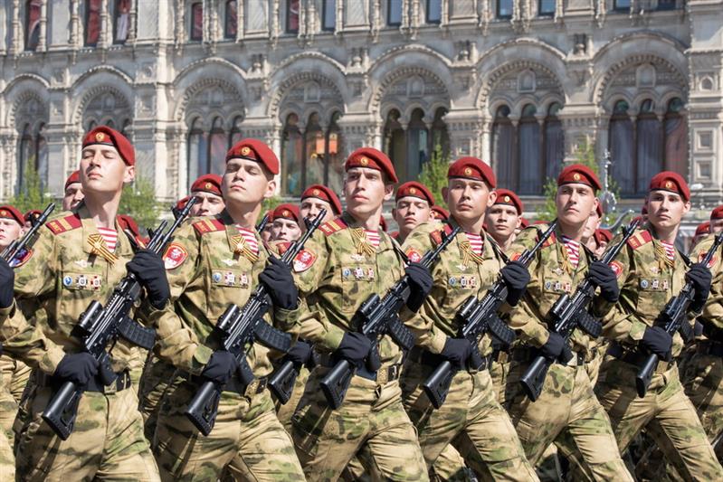 Росгвардия на параде Победы