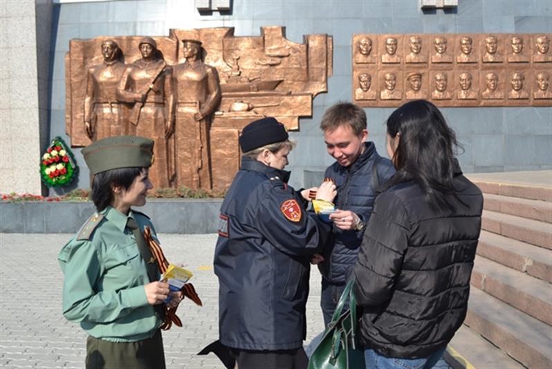 В Бурятии росгвардейцы поддержали всероссийскую акцию «Георгиевская лента»