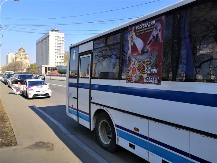 В Приморском крае прошел автопробег, посвященный 74-й годовщине Победы в Великой Отечественной войне 