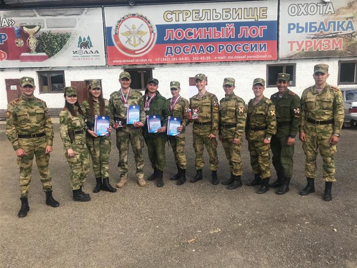 Сборная Пермского военного института Росгвардии одержала победу на краевом стрелковом чемпионате