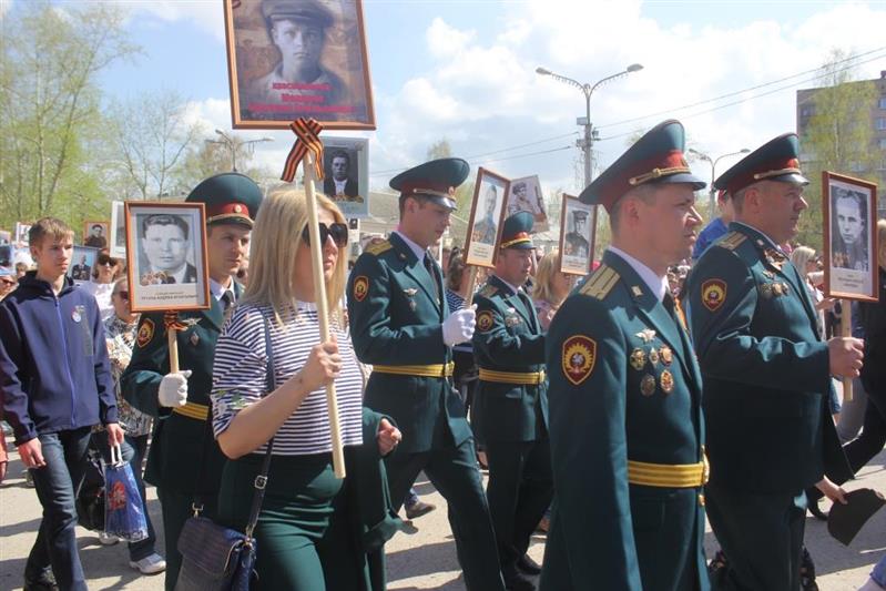 Парадные расчеты Пермского военного института Росгвардии приняли участие в праздничном мероприятии, посвященном Дню Победы