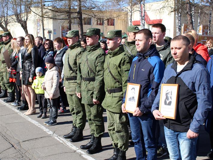 В красноярском соединении провели акцию «Наследники «Бессмертного полка» в строю Росгвардии»