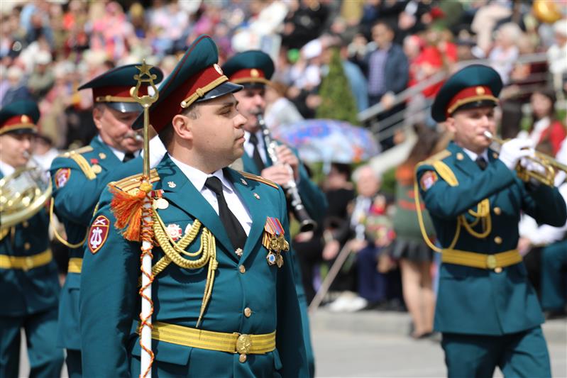 Военнослужащие Северо-Кавказского округа Росгвардии возглавили Парад Победы в столице СКФО