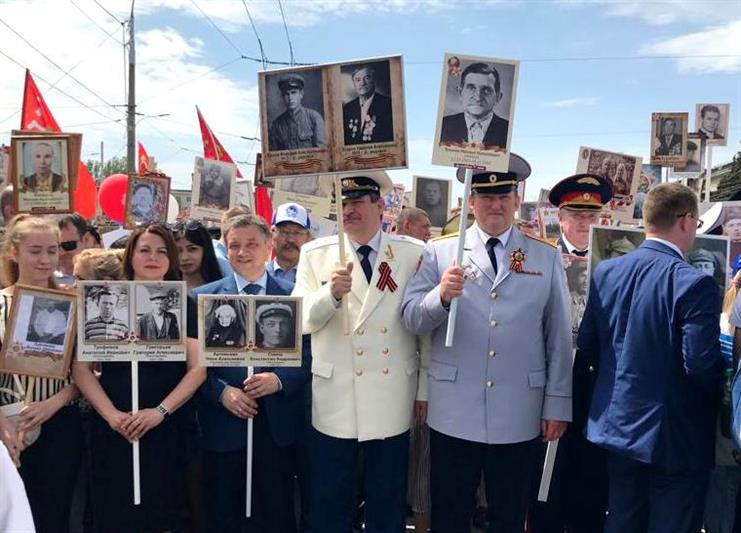 Военнослужащие и сотрудники Южного округа Росгвардии приняли участие в мероприятиях в честь Дня Победы