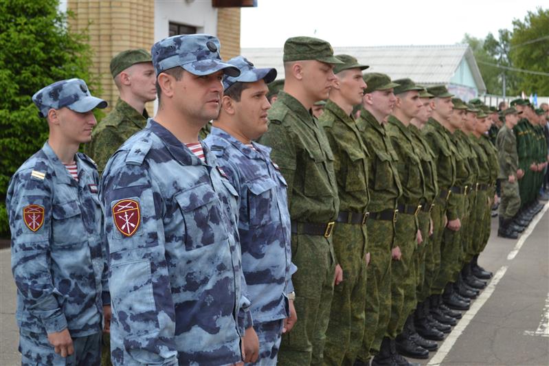 Омские росгвардейцы приняли участие в торжествах по случаю отправки призывников на военную службу