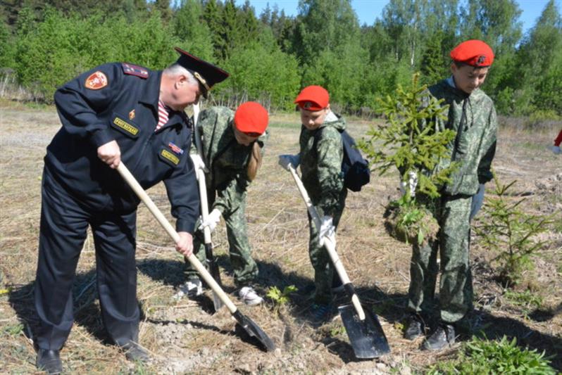 Ивановские росгвардейцы приняли участие в экологической акции «Всероссийский день посадки леса»