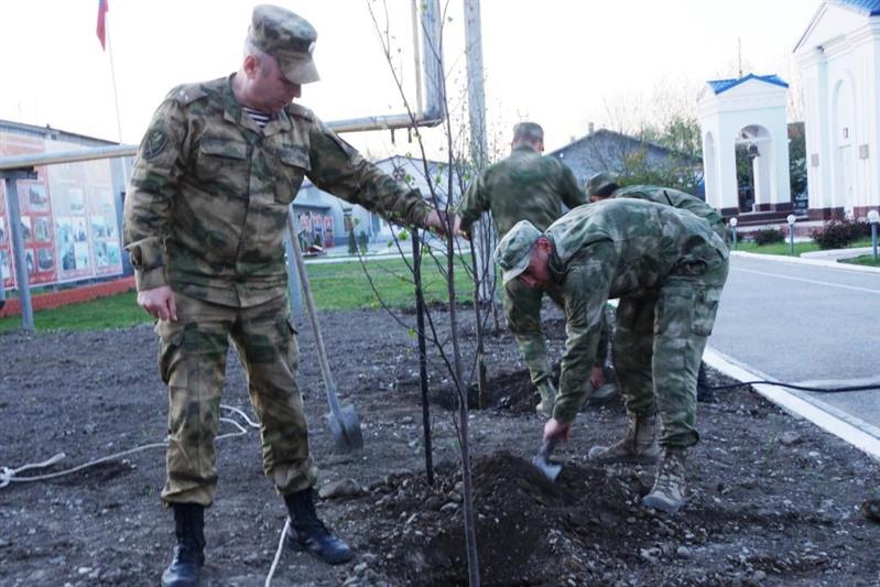 Военнослужащие Объединенной группировки войск (сил) на Северном Кавказе подключились к акции «Аллея Росгвардии»