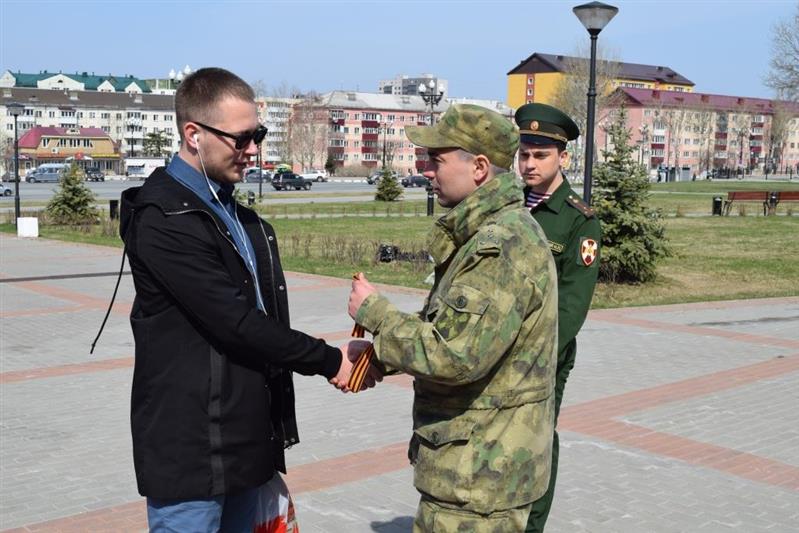 Сахалинские росгвардейцы приняли участие в акции «Георгиевская лента»