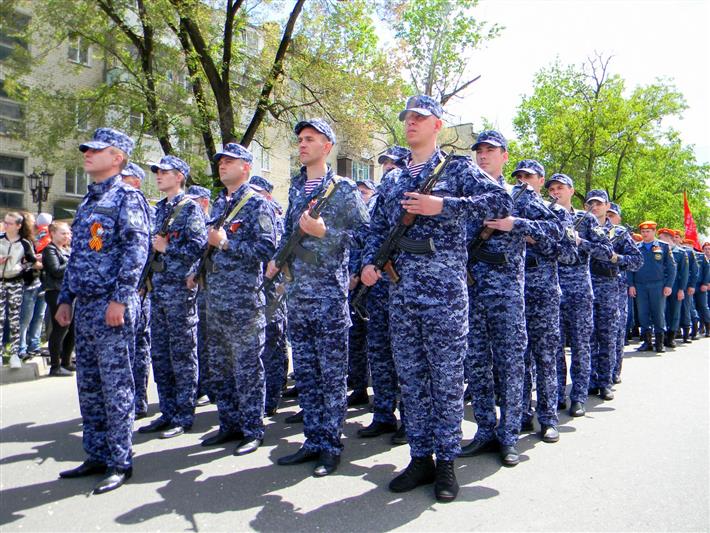 В Невинномысске сотрудники вневедомственной охраны приняли участие в Параде Победы