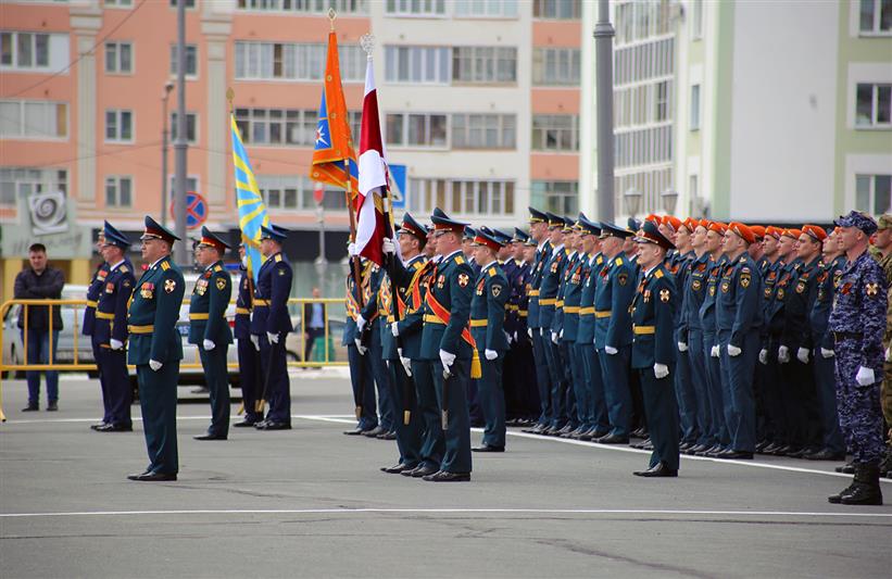 Мордовские подразделения Росгвардии приняли участие в генеральной репетиции саранского парада Победы