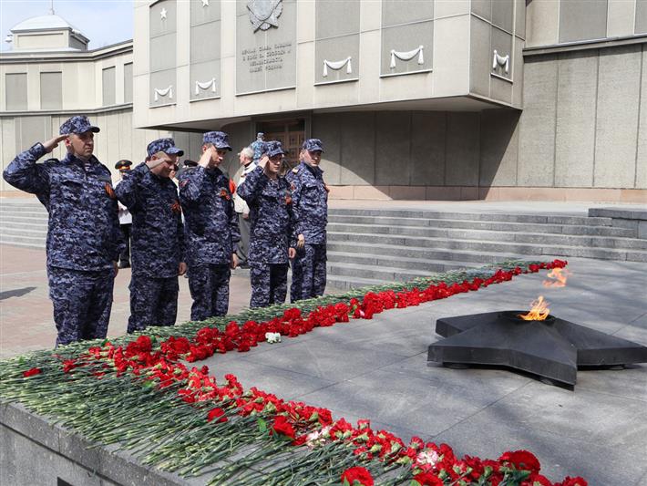 Мероприятия в рамках акции «Георгиевская лента» проведены росгвардейцами в Красноярске